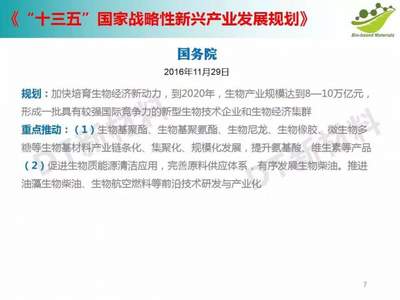 2020年生物基產(chǎn)業(yè)年度政策盤點 聚焦材料技術(shù)研發(fā)與產(chǎn)業(yè)升級新動能